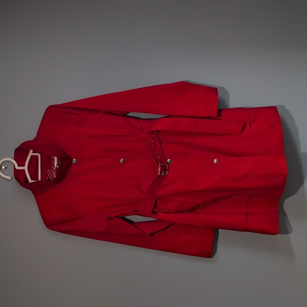 Elegant GUESS Red Women's Coat Size Large
